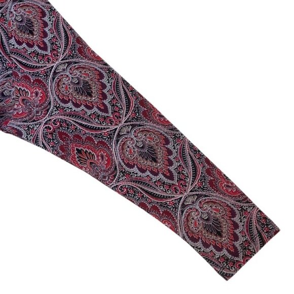 TALBOTS WOMAN Paisley Print Pima Cotton Long Sleeve Top - Size 2X - Picture 3 of 5
